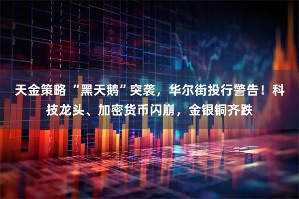 天金策略 “黑天鹅”突袭，华尔街投行警告！科技龙头、加密货币闪崩，金银铜齐跌