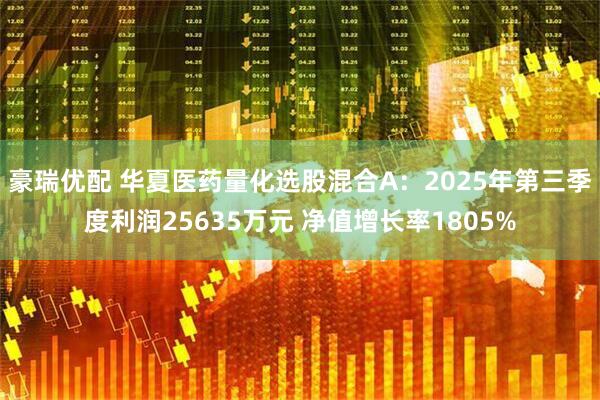 豪瑞优配 华夏医药量化选股混合A：2025年第三季度利润25635万元 净值增长率1805%