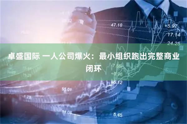 卓盛国际 一人公司爆火：最小组织跑出完整商业闭环
